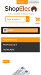 Mobile Screenshot of materiel-electrique-shopelec.com